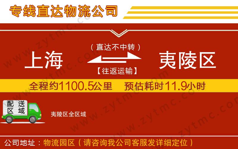 上海到夷陵區(qū)物流專線
