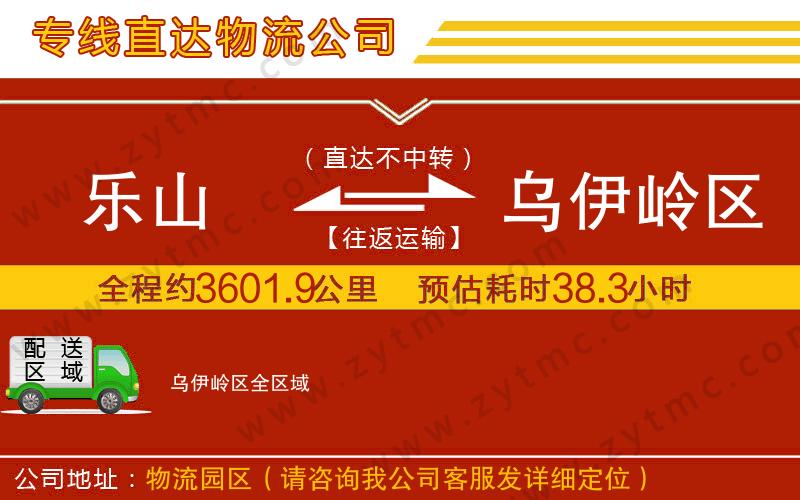 樂山到烏伊嶺區(qū)物流專線
