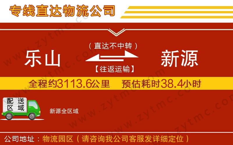 樂山到新源物流專線